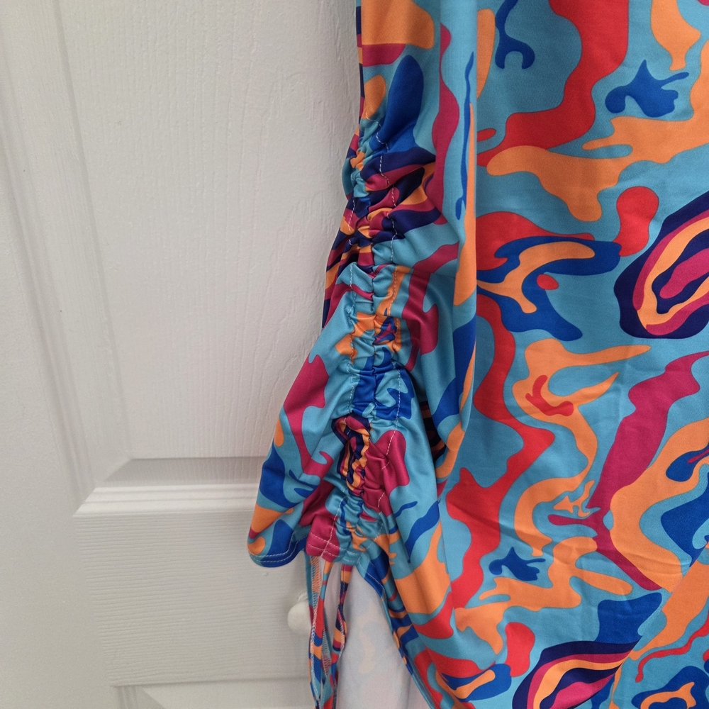 Colorful Asymmetrical Dress - Picture 3 of 6